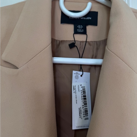 💥💥Clearance💥💥 Karen Millen Tailored Button Military Double-Breasted Tan Blazer - Picture 8 of 13